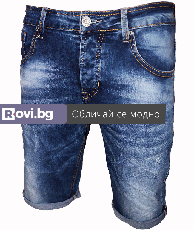 Къси мъжки дънки X010